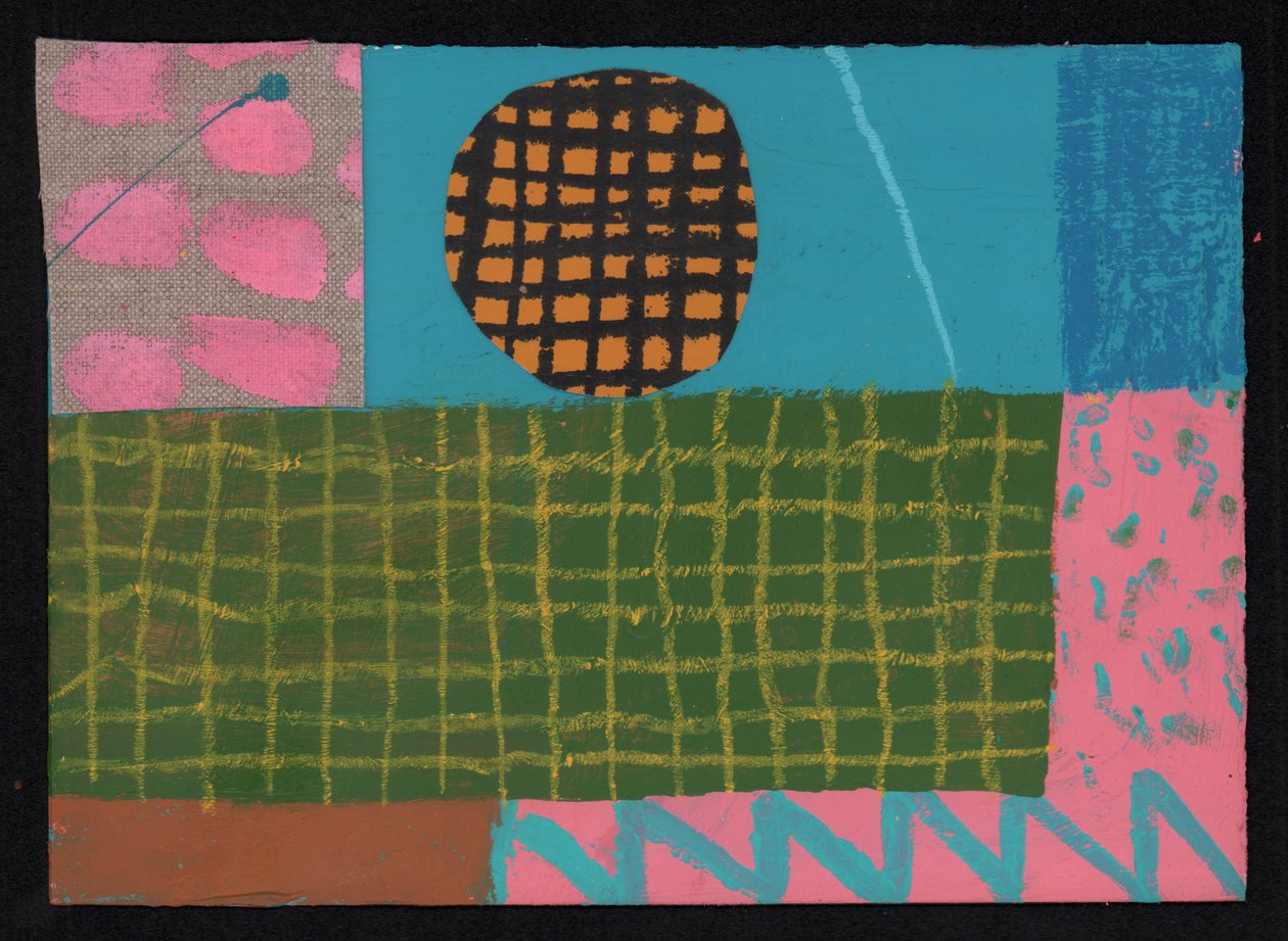 Sky Line Lawn, 2023 (festés és kollázs) alkotó: David Shillinglaw