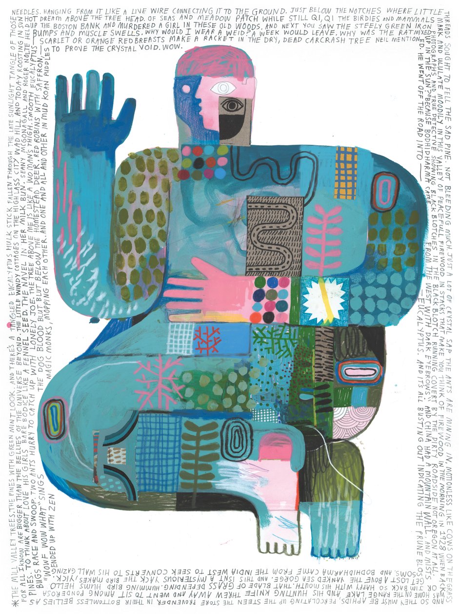 Sounds Of The Universe, 2023 (akril és ceruza, papír) alkotó: David Shillinglaw