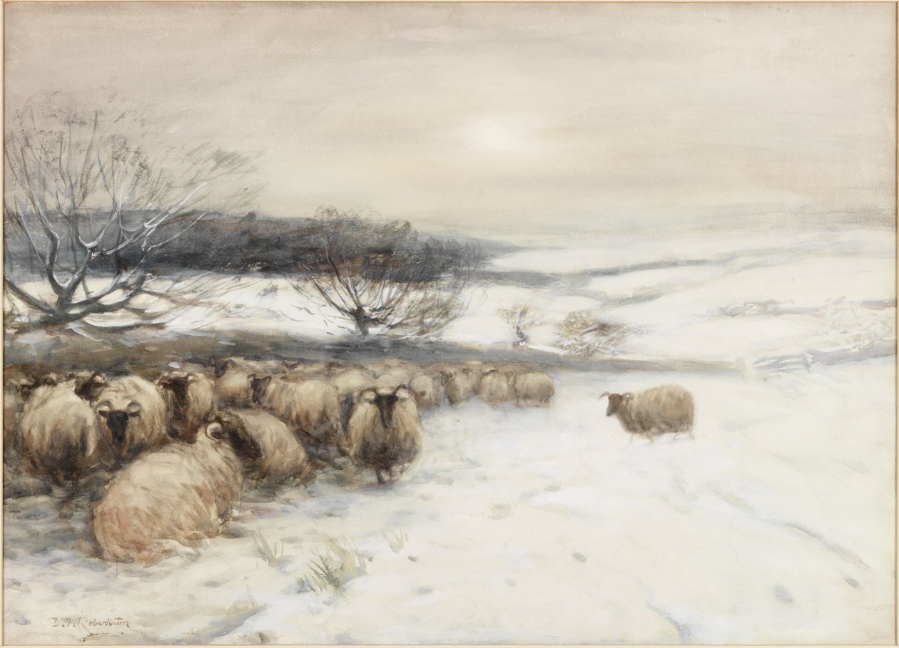 Tél (akvarell papíron) alkotó: David T. Robertson