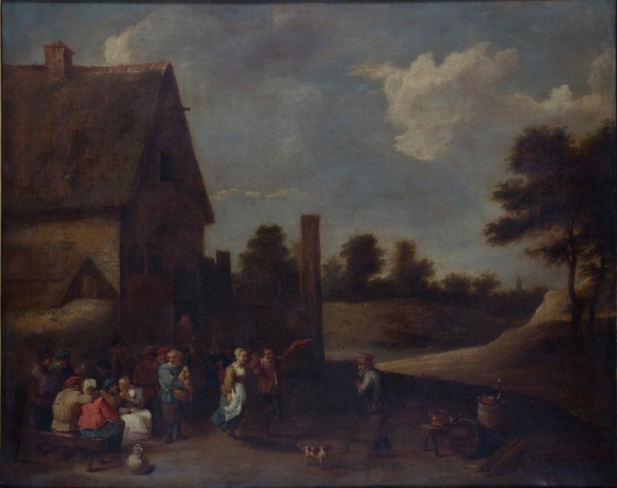 „Parasztok pörögnek”, 1630-1690 alkotó: David Teniers II
