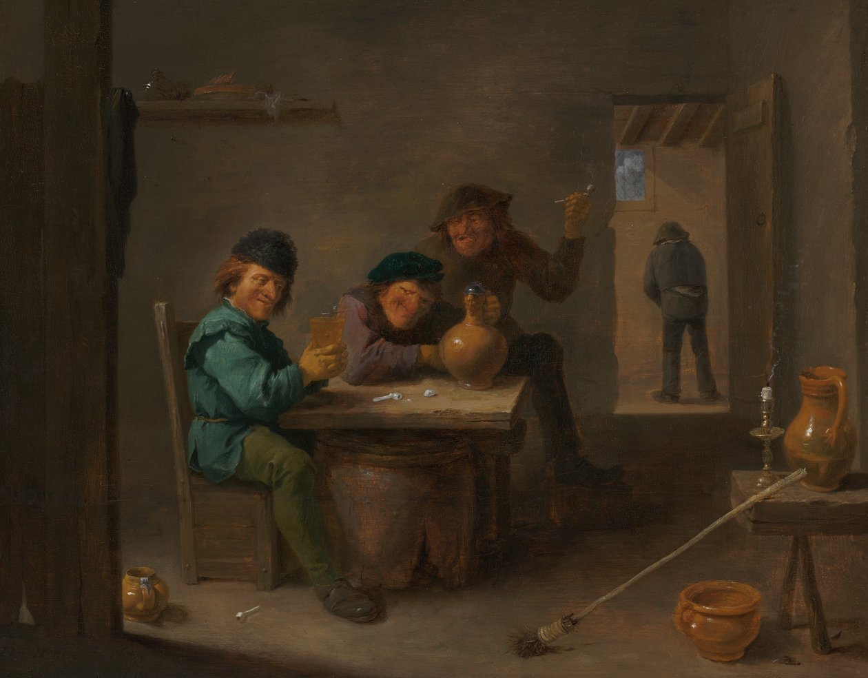 Parasztok egy kocsmában, c. 1633. alkotó: David Teniers II