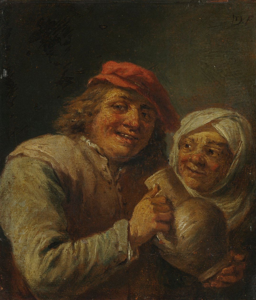 Öreg férfi és nő, 1700-as évek. alkotó: David Teniers the Elder