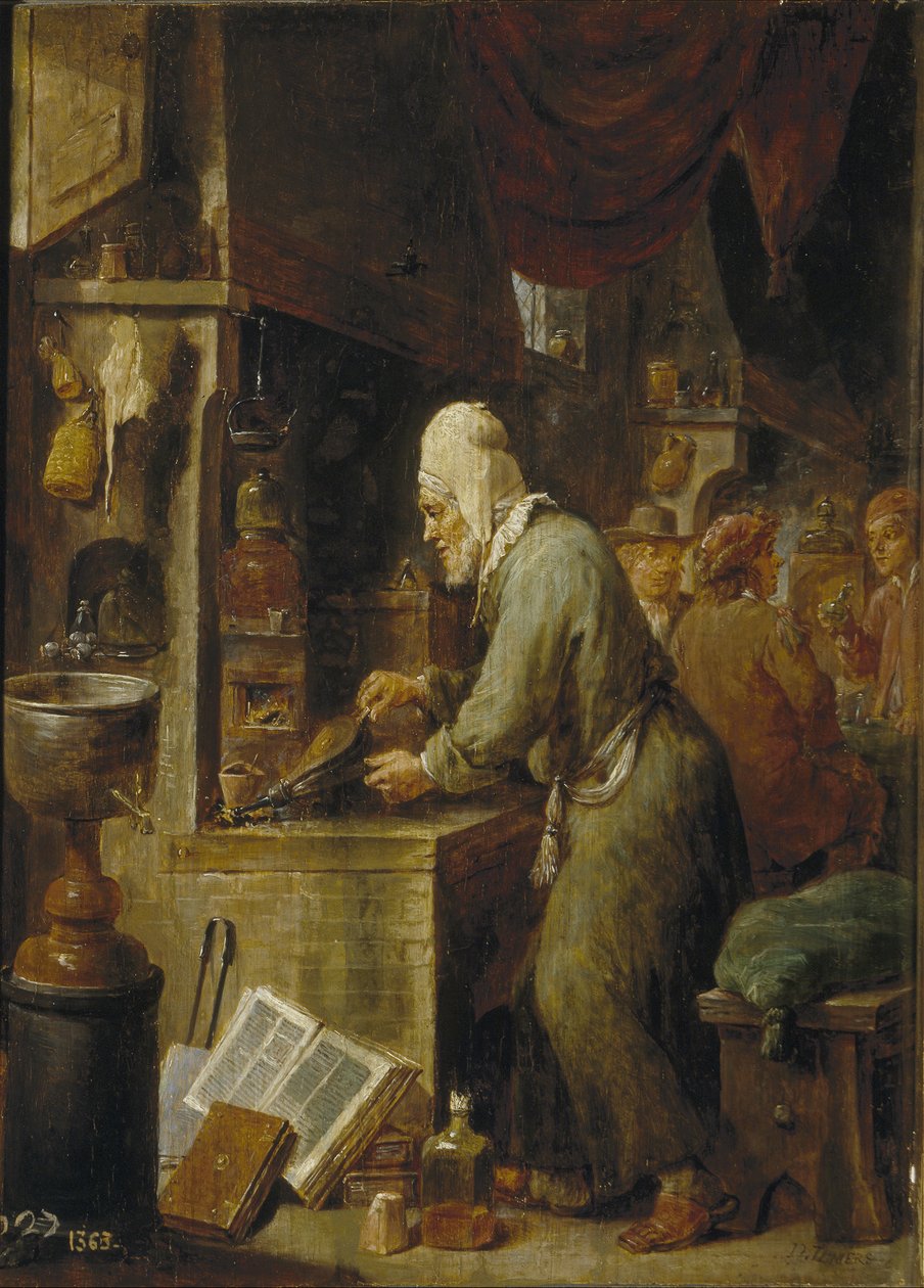 Egy alkimista, 1631-1640 alkotó: David Teniers the Younger