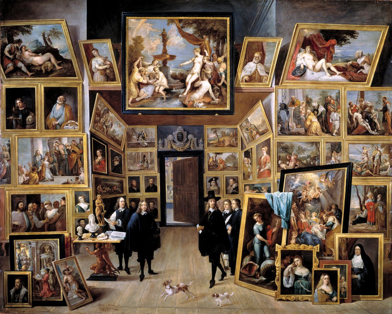 Lipót Vilmos főherceg brüsszeli galériájában, 1647-1651 alkotó: David Teniers the Younger