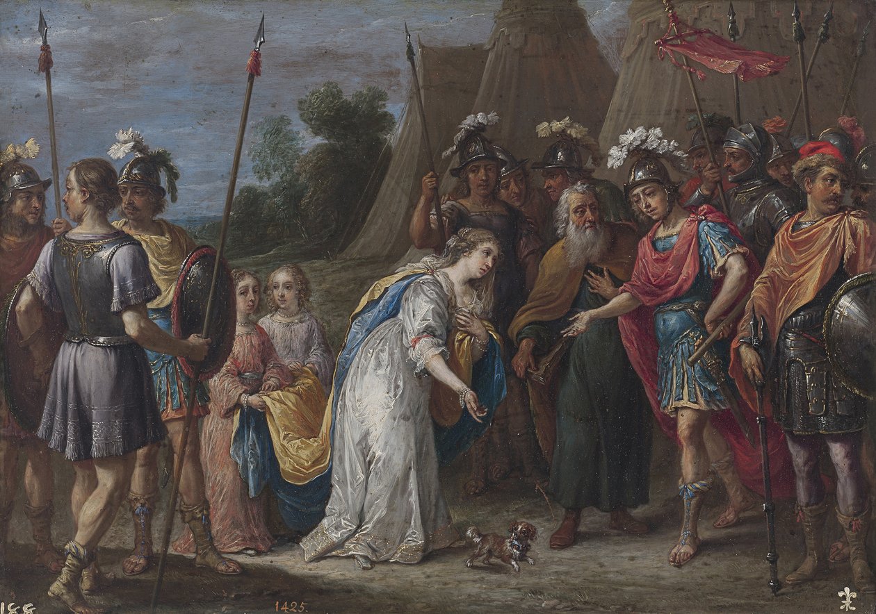 Armida Godfrey of Bouillon előtt, 16281630 alkotó: David Teniers the Younger