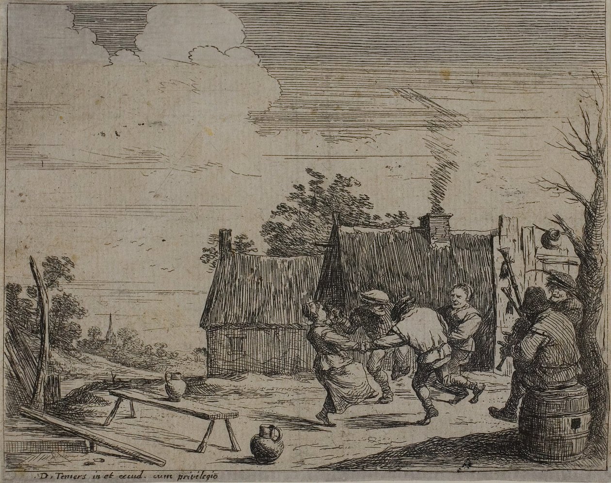 Körtánc alkotó: David Teniers the Younger