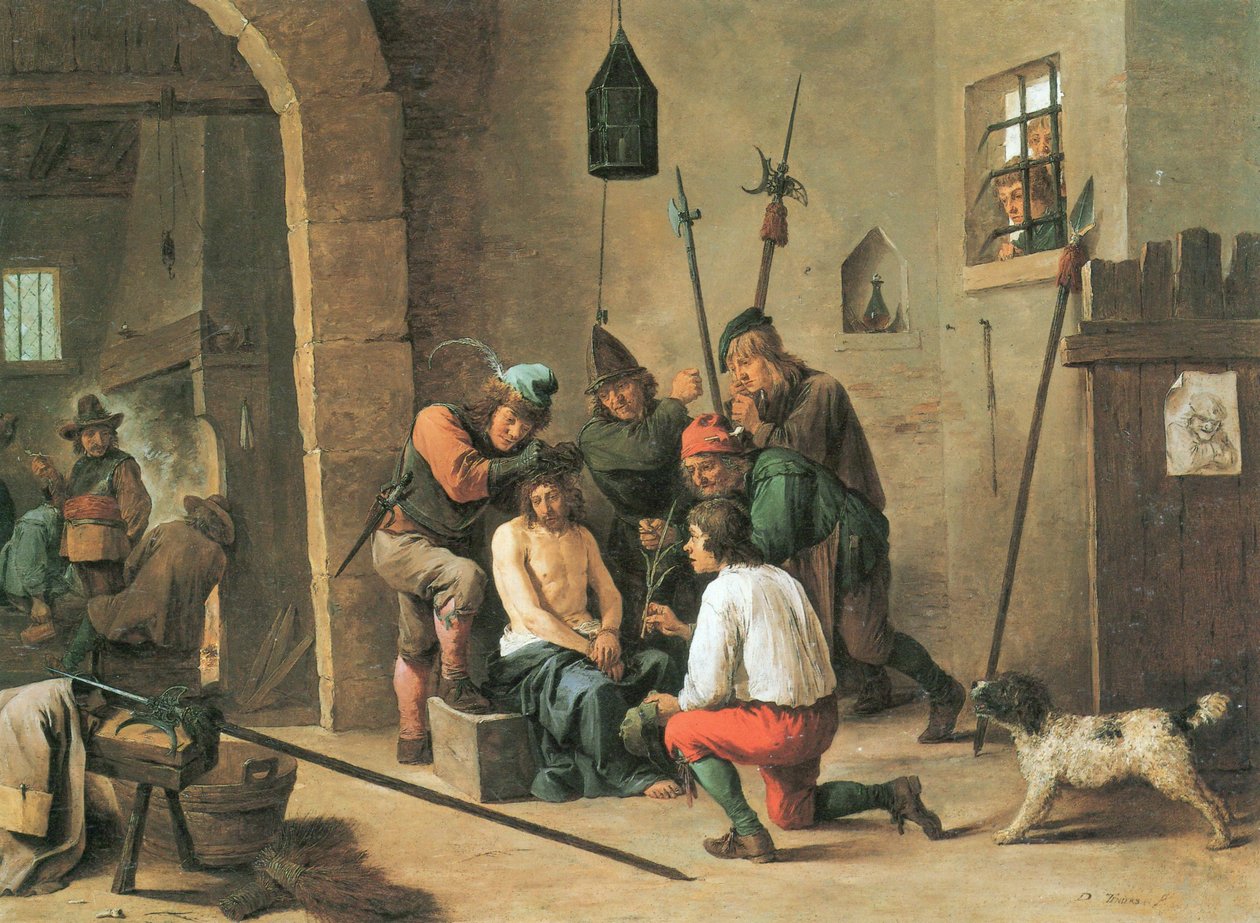 holland: A töviskorona Fájdalmak embere alkotó: David Teniers the Younger