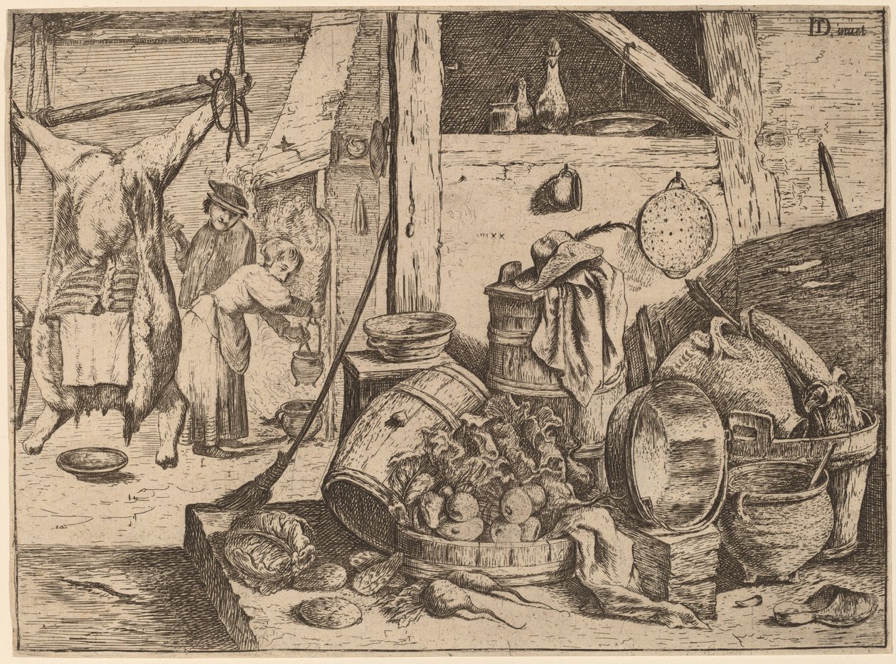 Egy konyha belseje alkotó: David Teniers the Younger