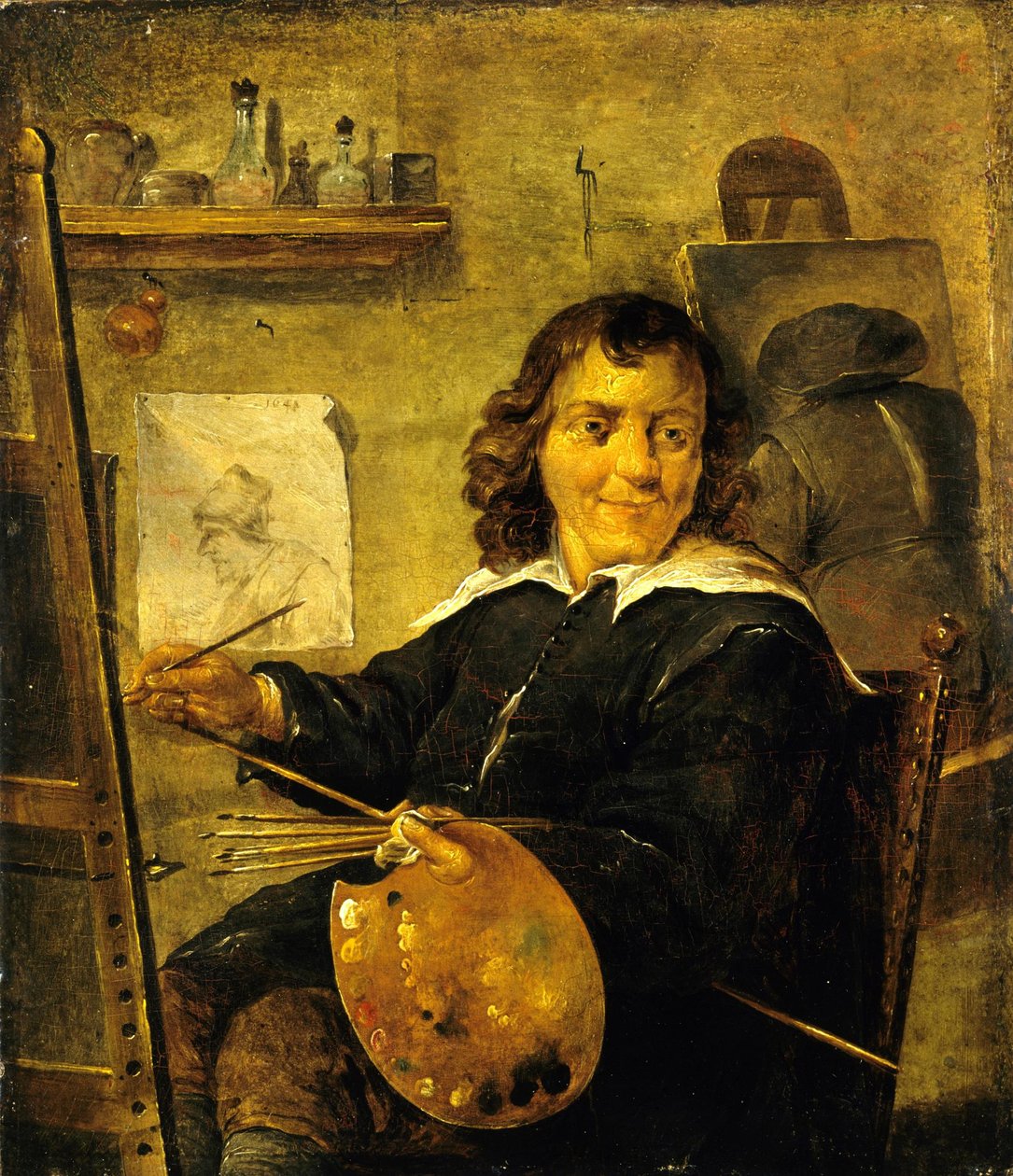 Festő a műtermében alkotó: David Teniers the Younger