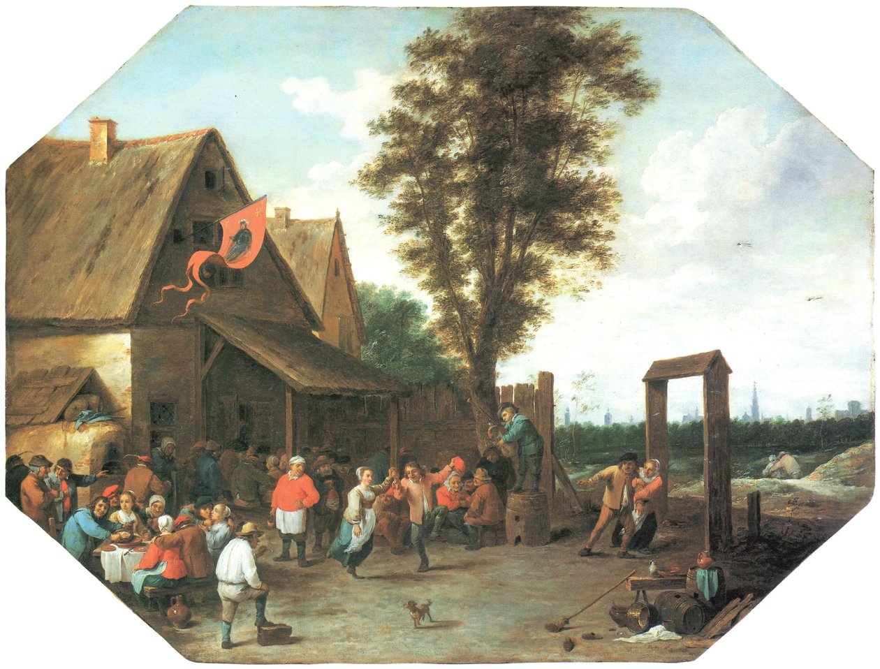 Szent György-napi falusi fesztivál alkotó: David Teniers the Younger
