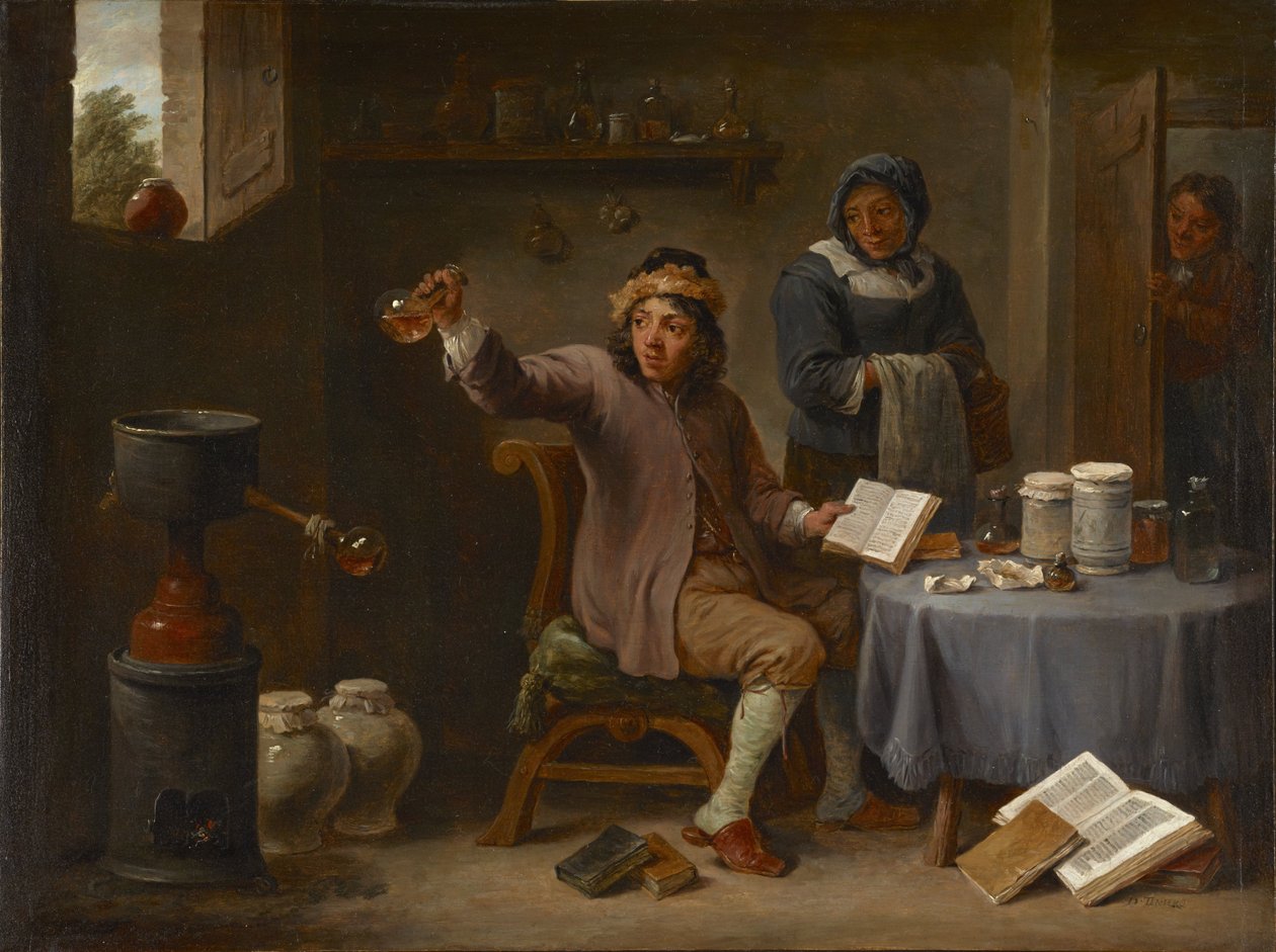 A konzultáció alkotó: David Teniers the Younger