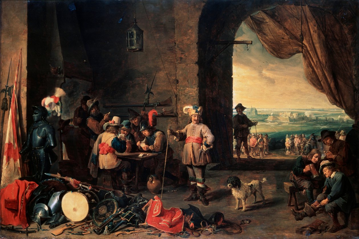 Az őrszoba, 1642 alkotó: David Teniers the Younger