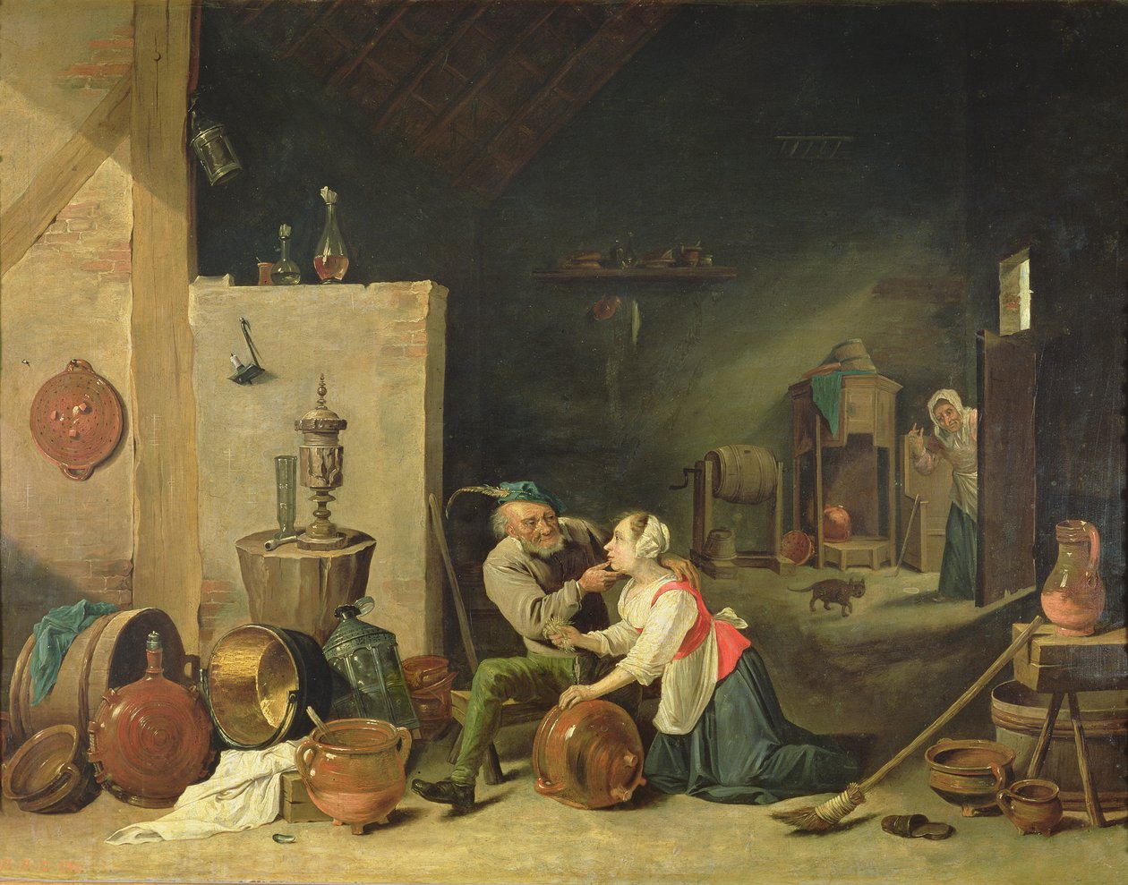 Az öreg és a szolga, 1800 alkotó: David Teniers the Younger