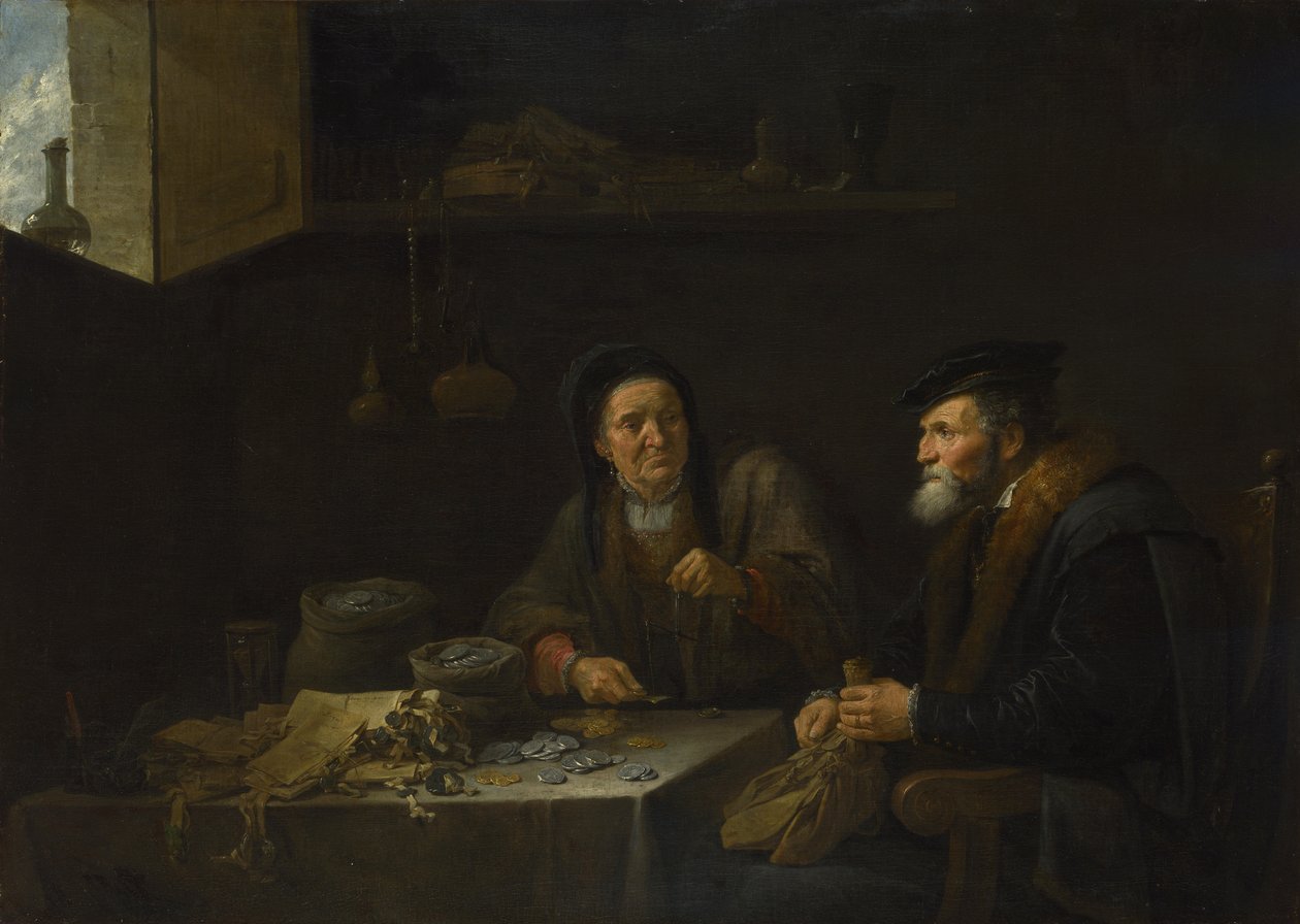 Példabeszéd a gazdag bolondról, 1648 alkotó: David Teniers the Younger