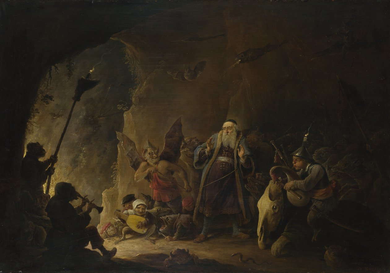 A gazdag embert a pokolba vezetik, c. 1647-1648 alkotó: David Teniers the Younger