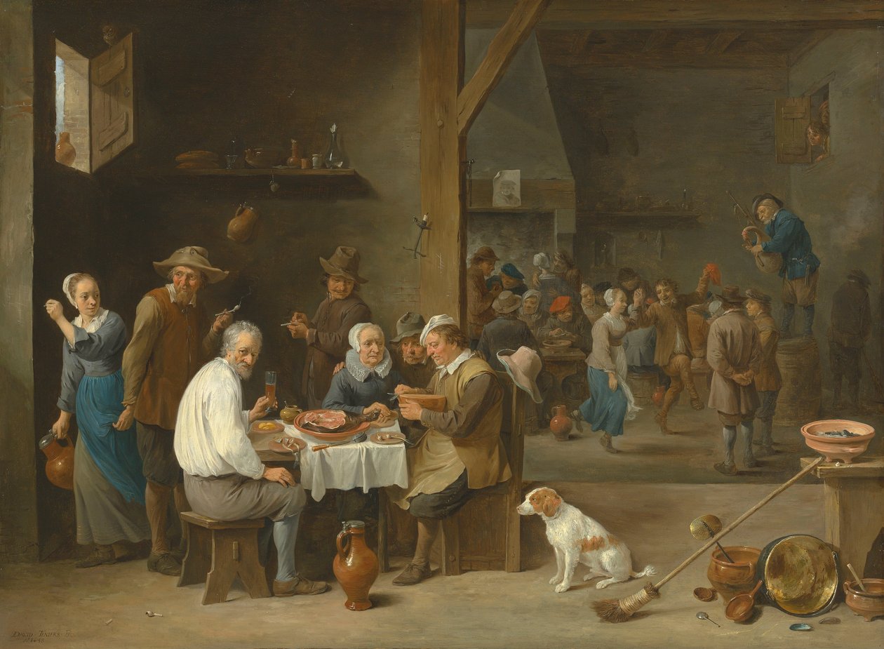 A sonka vacsora alkotó: David Teniers the Younger