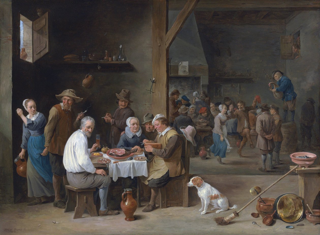 A sonka vacsora alkotó: David Teniers the Younger