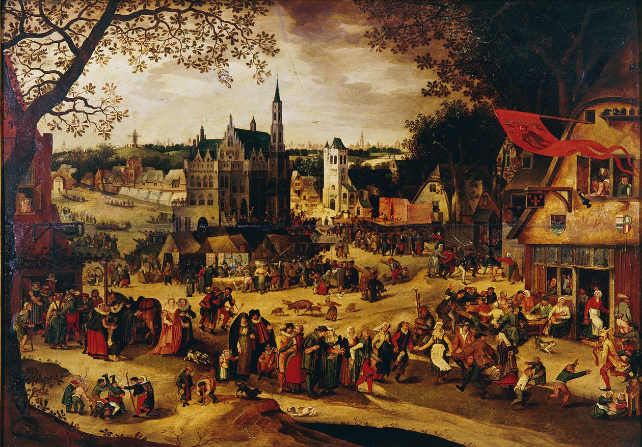 Vásártér, 1600-1605 körül alkotó: David Vinckboons