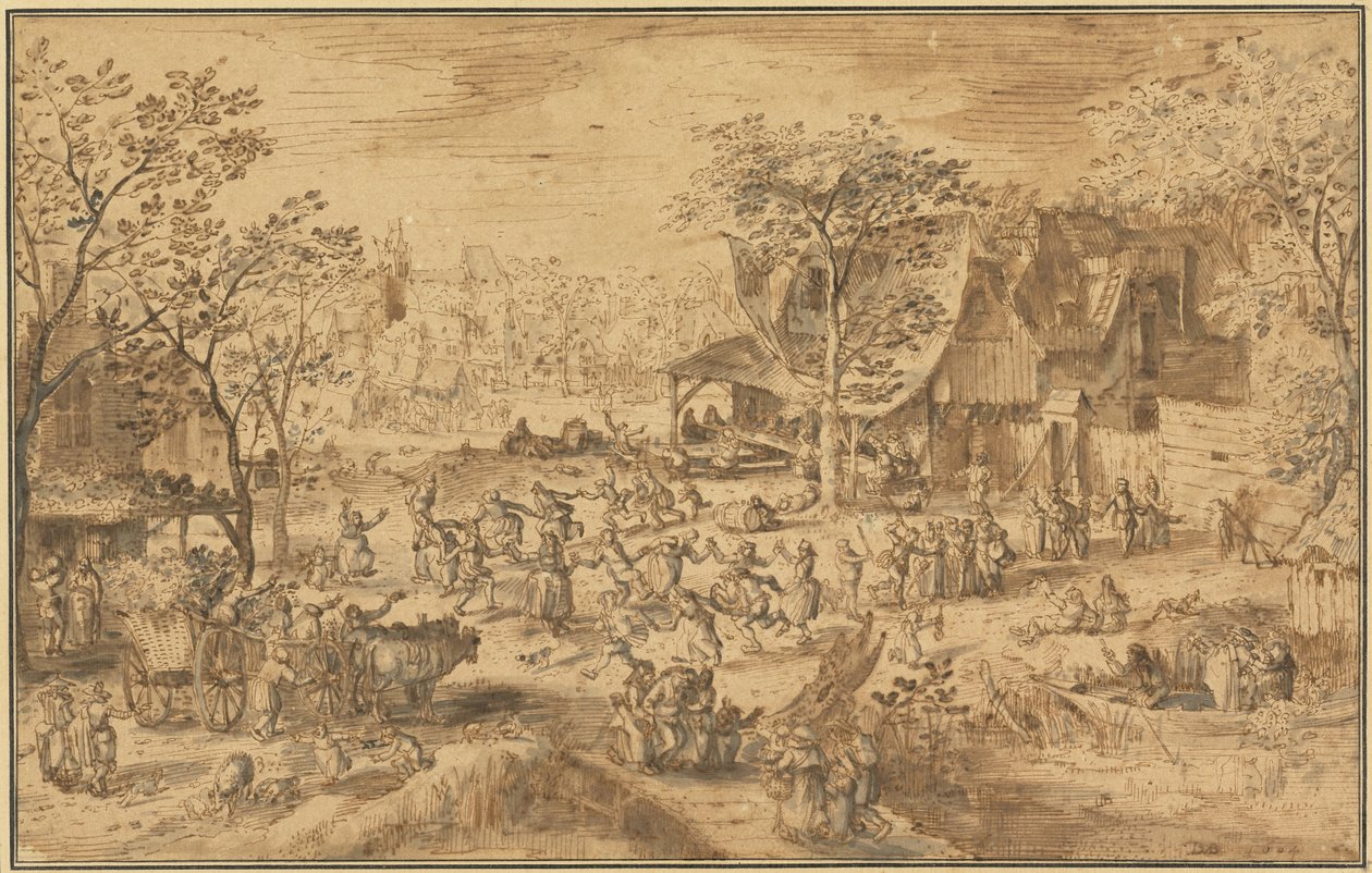 Kermis paraszt alkotó: David Vinckboons