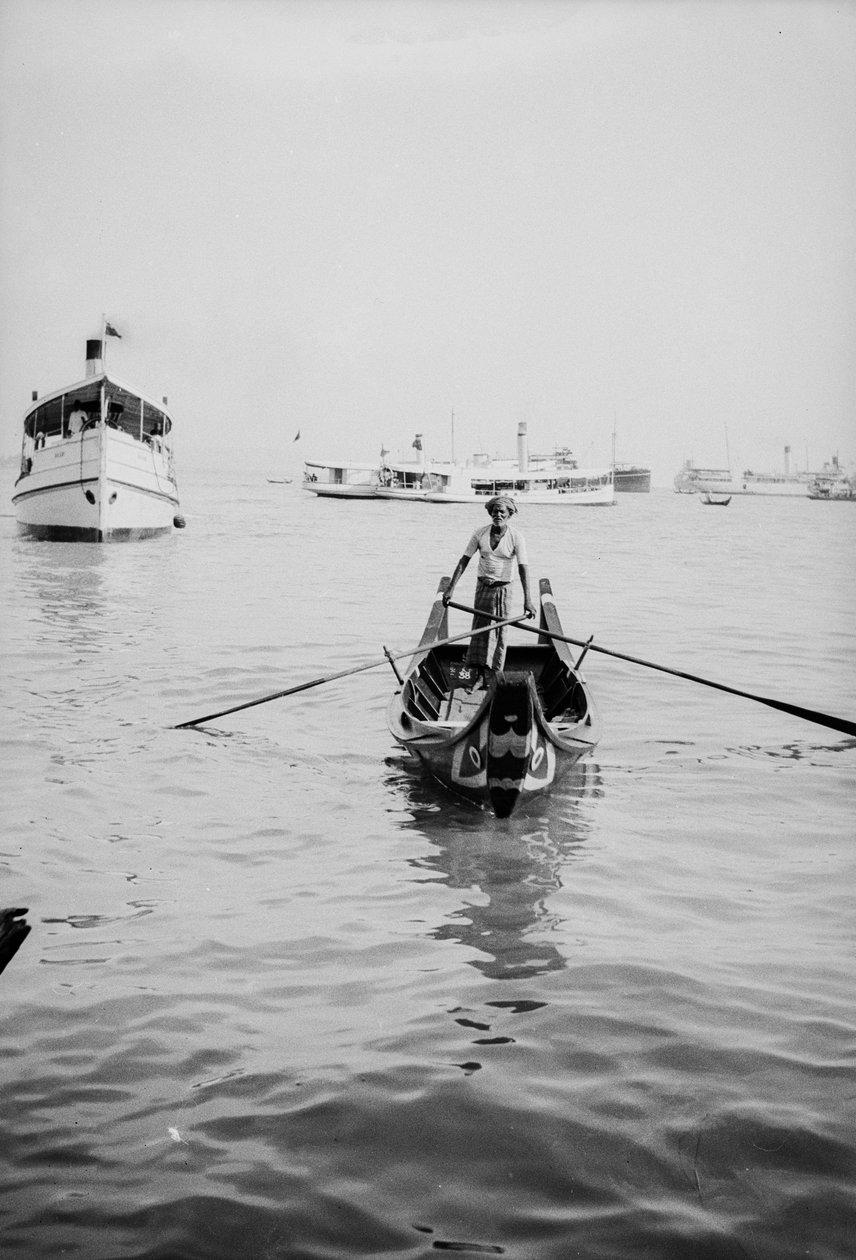 Egy sampan koponyavágása Penangban alkotó: David Watkin Waters