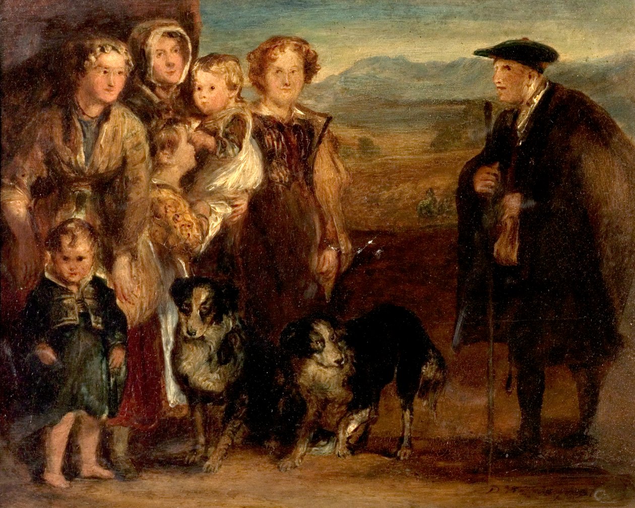 Egy felvidéki család, 1823 alkotó: David Wilkie