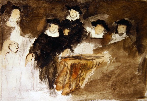 Emlékezés Bol egyik festményére (akvarell, papír) alkotó: David Wilkie