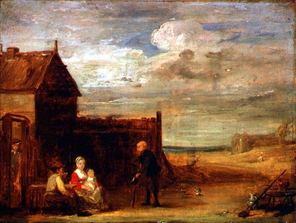 Egy vidéki taverna figurái alkotó: David Wilkie