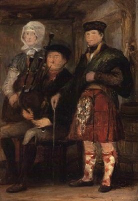 Felvidéki belső tér dudával alkotó: David Wilkie