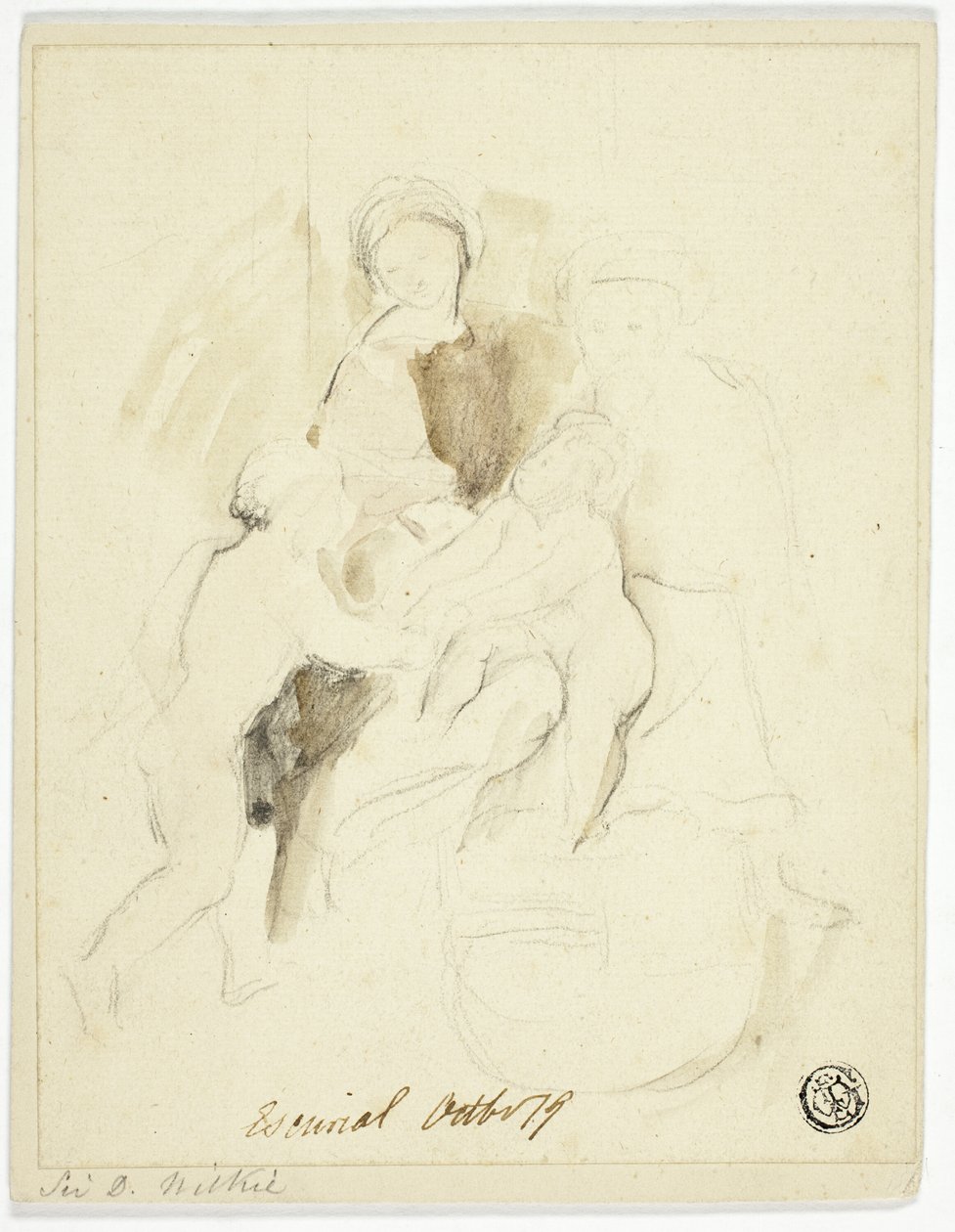 Szent Család az Escorialban alkotó: David Wilkie