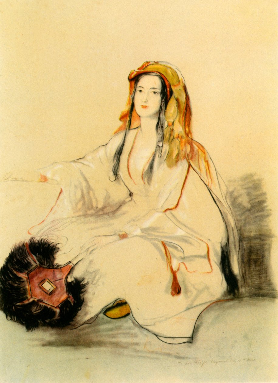 „Lady Hester Stanhope keleti ruhában”, 19. század eleje, 1942. alkotó: David Wilkie