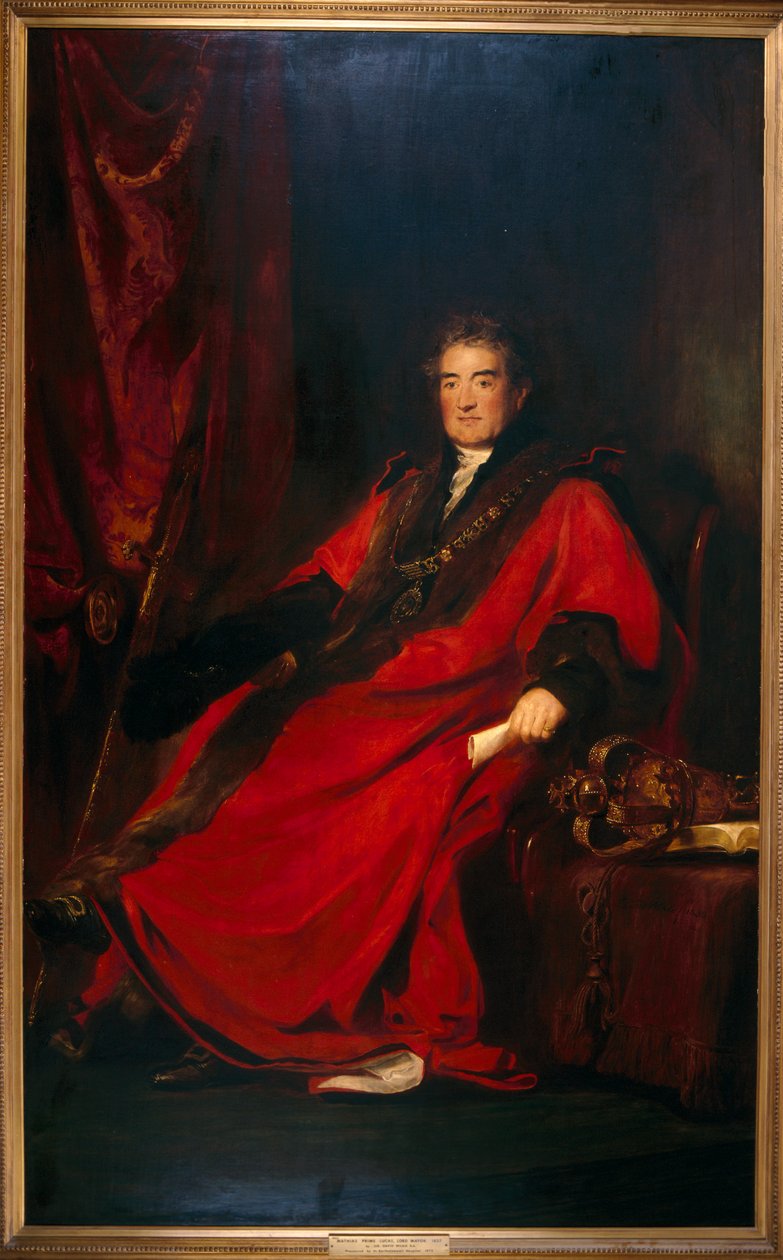 Matthias Prime Lucas, polgármester 1827 és a Szent Bertalan Kórház elnöke alkotó: David Wilkie