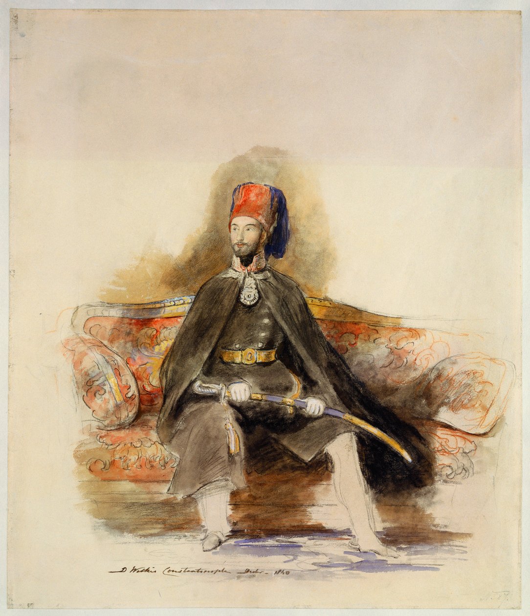 Abdul-Majid török szultán portréja, 1840 alkotó: David Wilkie