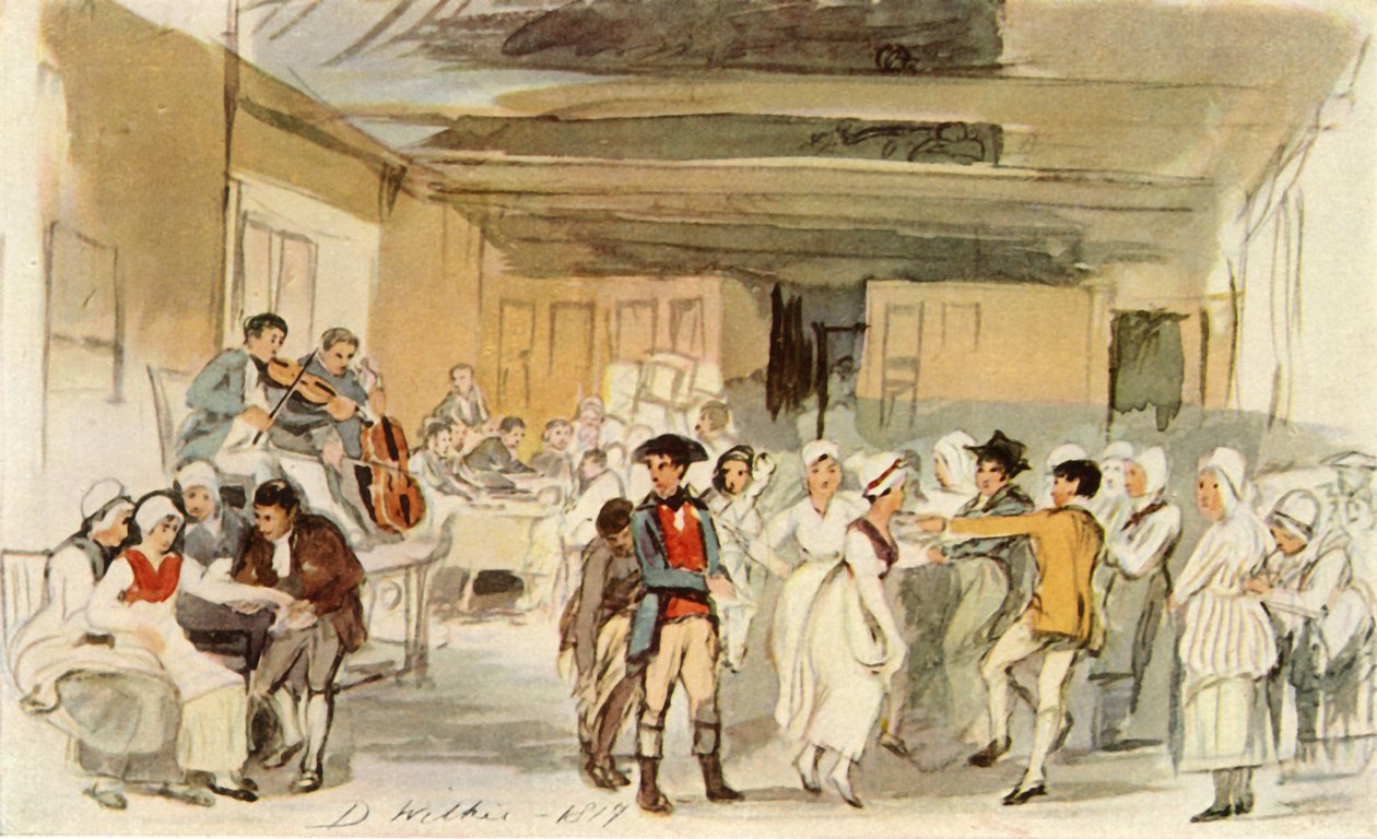 Tanulmány a „Penny Wedding”-hez, 1817, 1946. alkotó: David Wilkie