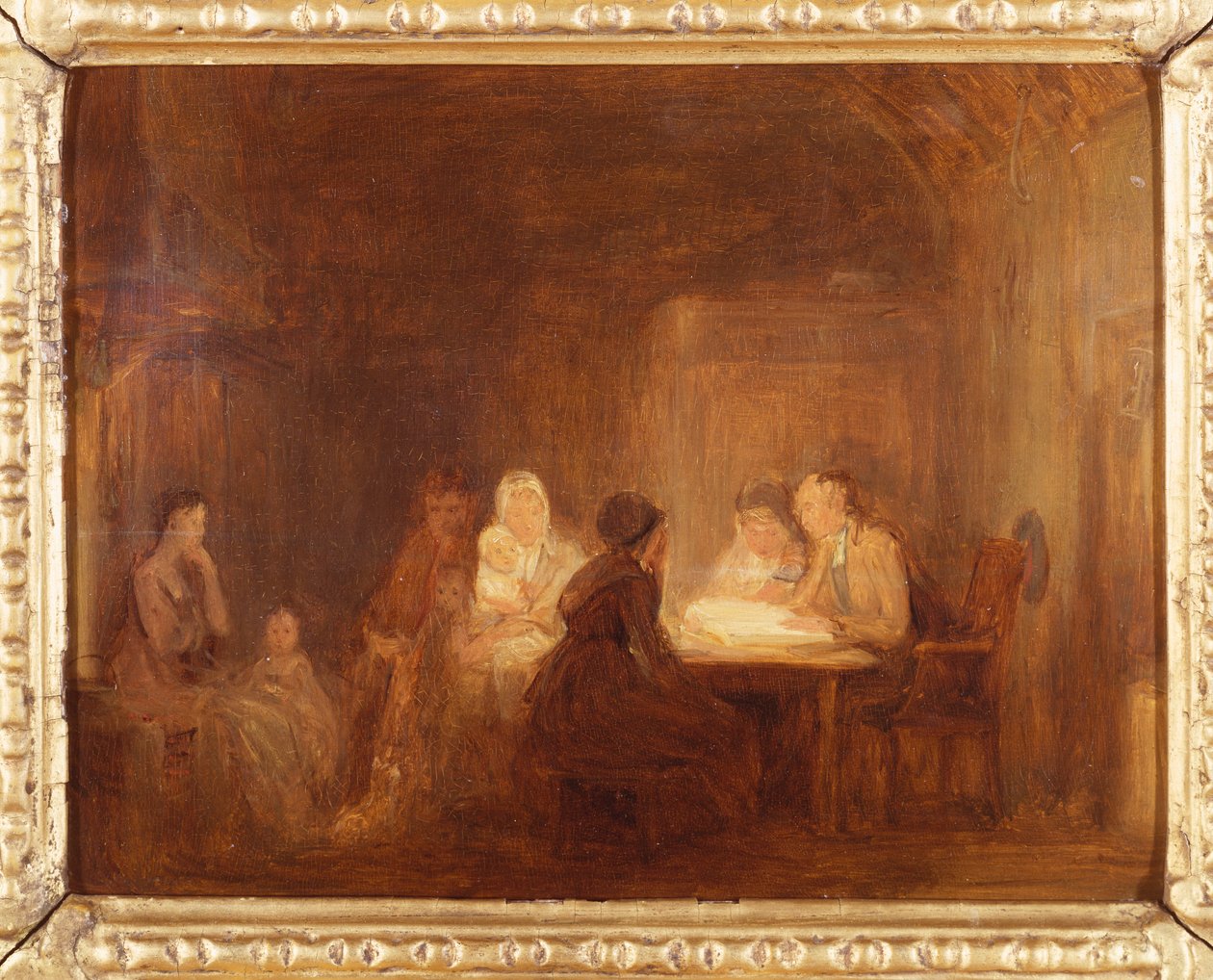Cotters szombat este – vázlat alkotó: David Wilkie