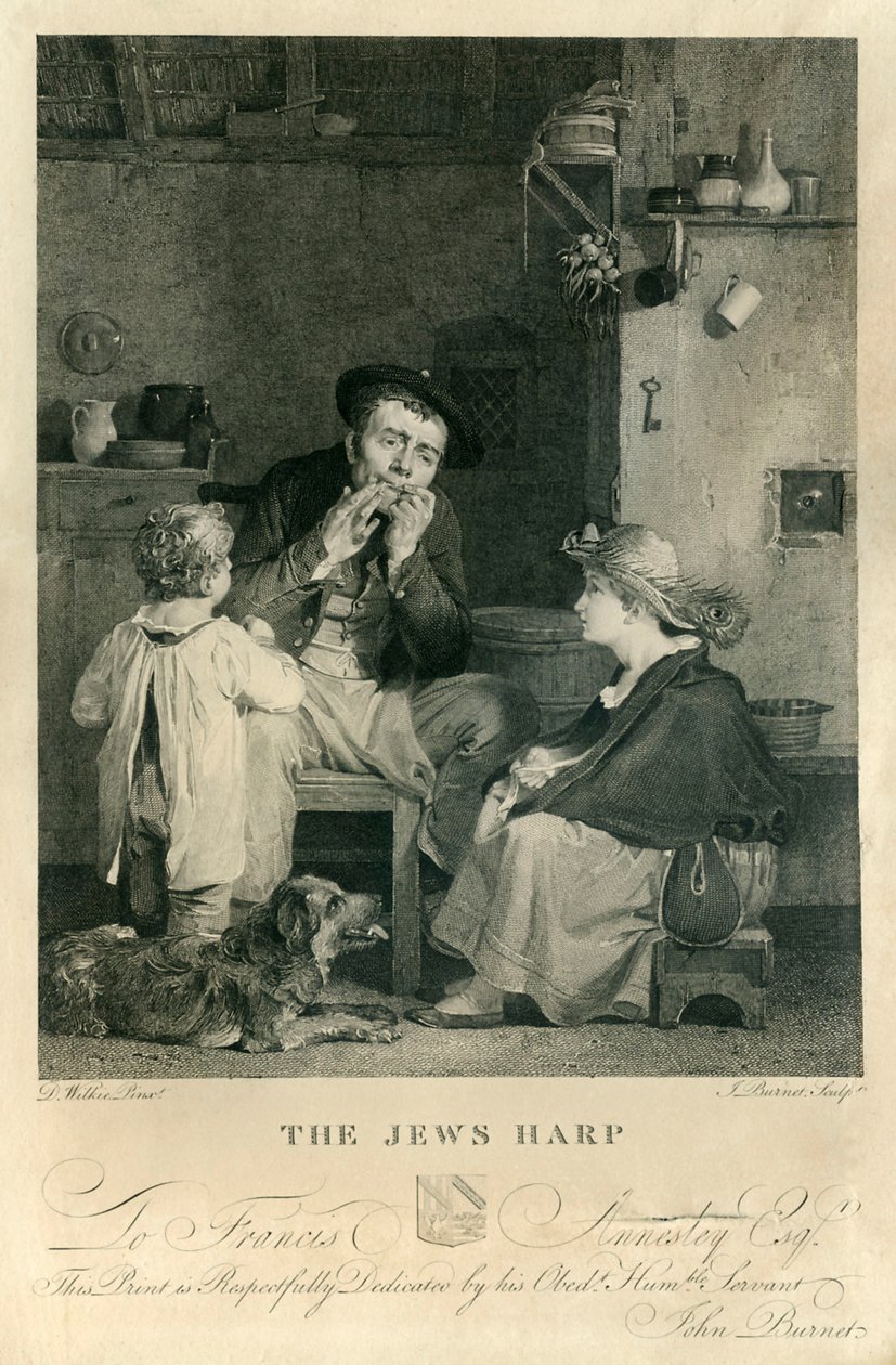 A zsidó hárfa, litográfiája L alkotó: David Wilkie