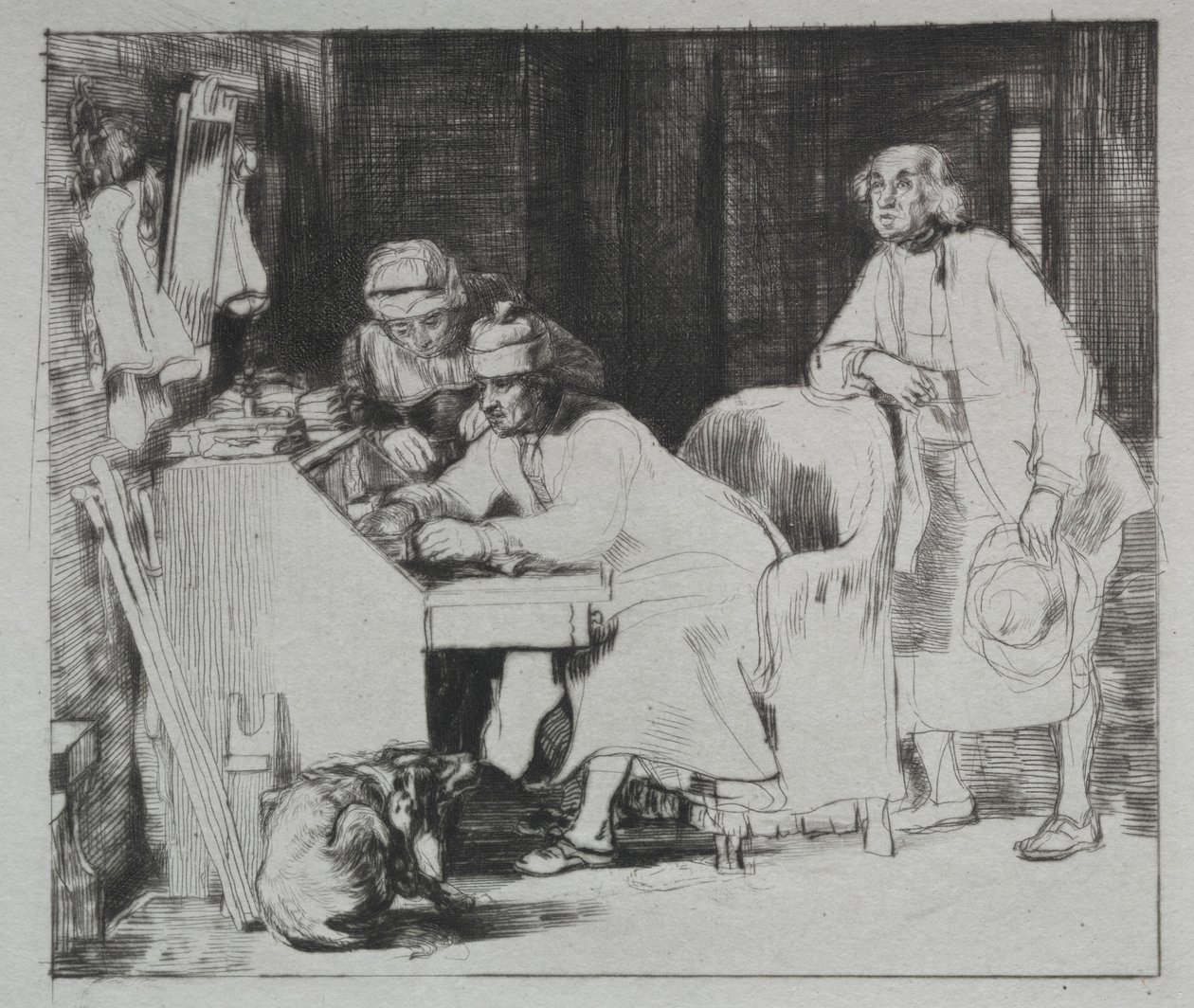 Az elveszett nyugta, 1824. alkotó: David Wilkie
