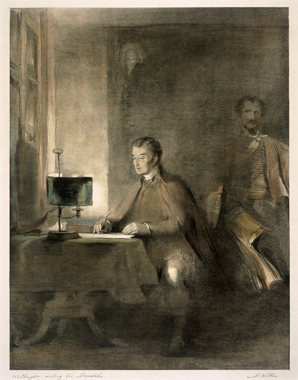 Wellington a küldetéseit írja alkotó: David Wilkie