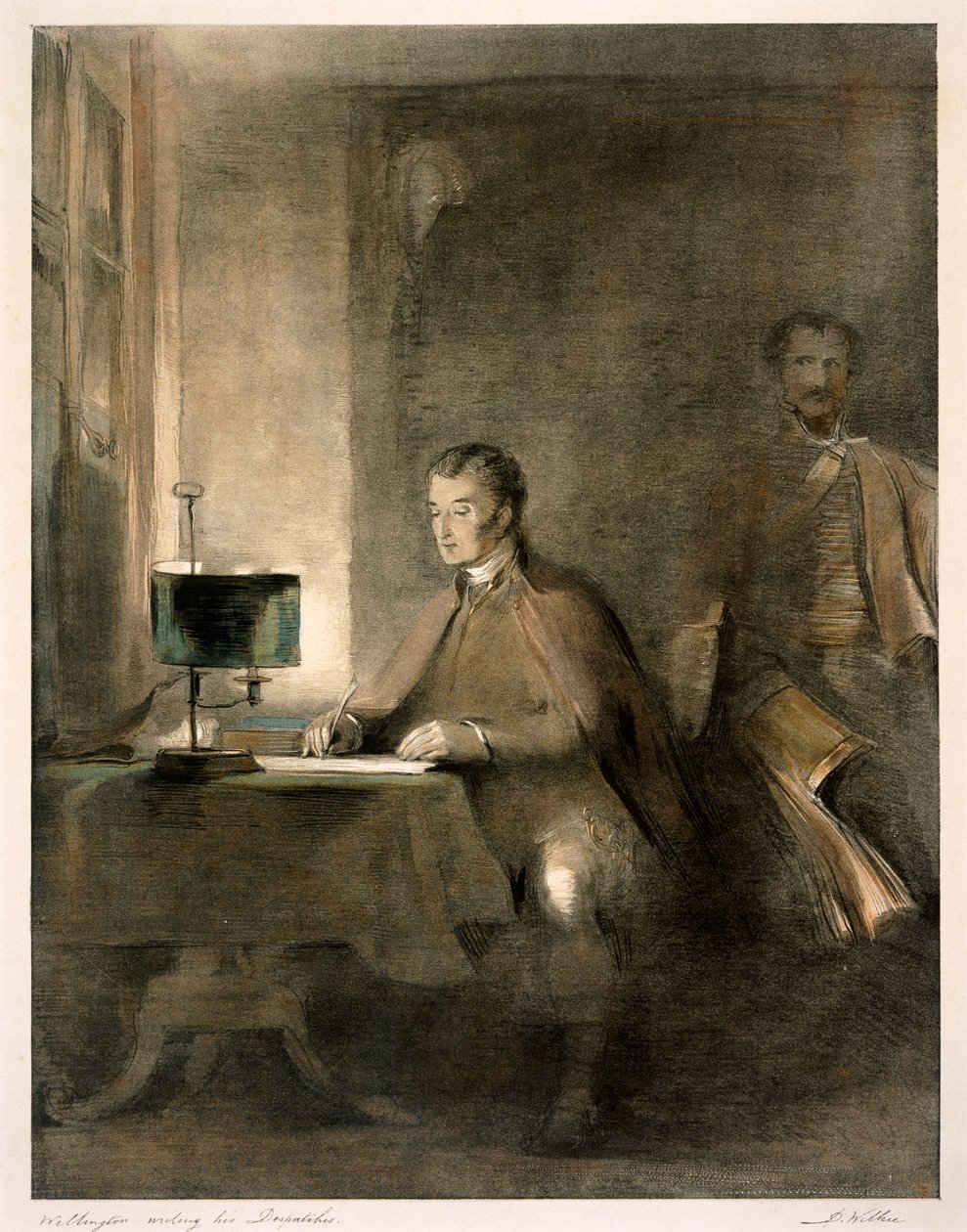 „Wellington Writing His Despatches”, 1836 alkotó: David Wilkie