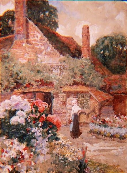 Kentish Cottage, Edenbridge közelében alkotó: David Woodlock