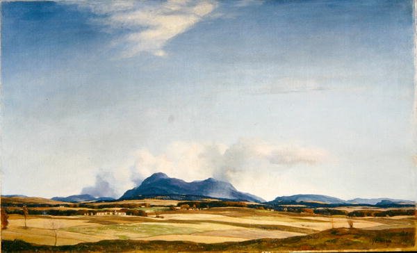 Őszi felhők, az Ochil-hegység, 1930 körül (olaj, vászon) alkotó: David Young Cameron