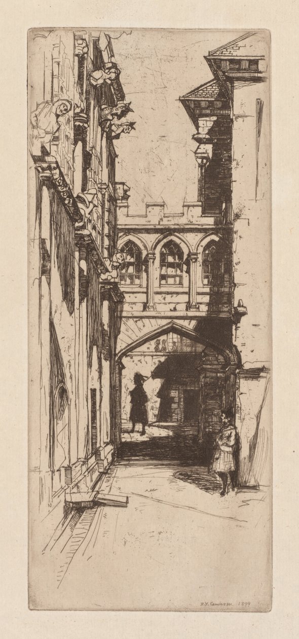 A Stirling-kastélyban vagy az Un Palais Ecossais skót palotában, 1899. alkotó: David Young Cameron