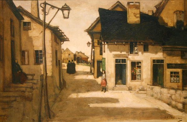 Laroche, Belgium (olaj, vászon) alkotó: David Young Cameron