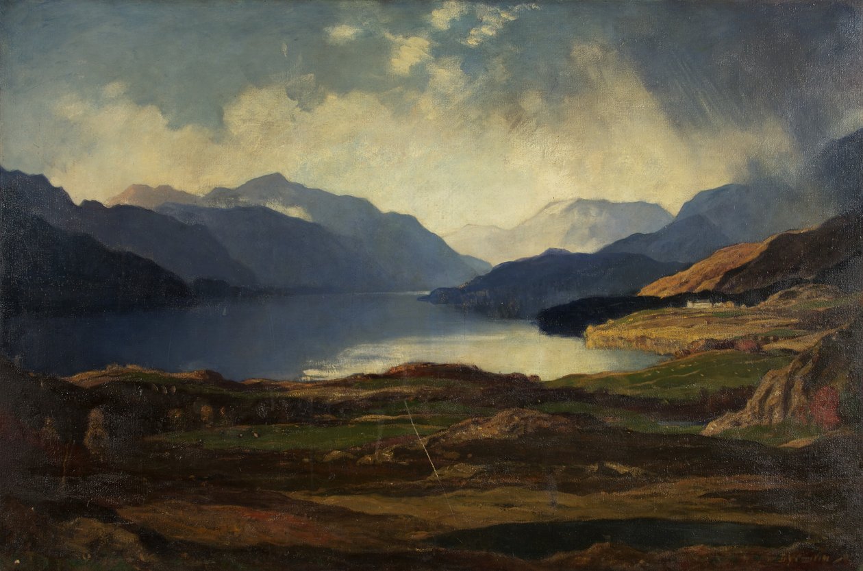 Loch Lomond (olaj, vászon) alkotó: David Young Cameron
