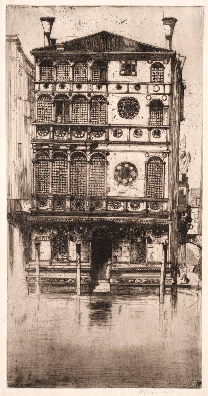 Palazzo Dario, Velence alkotó: David Young Cameron