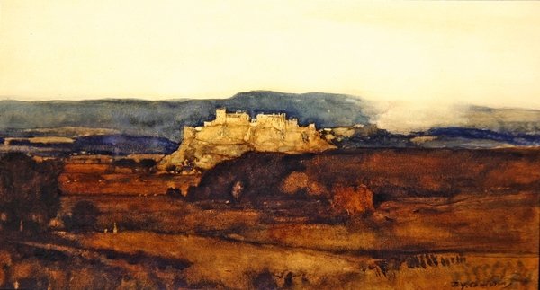 Stirling-kastély (akvarell papíron) alkotó: David Young Cameron