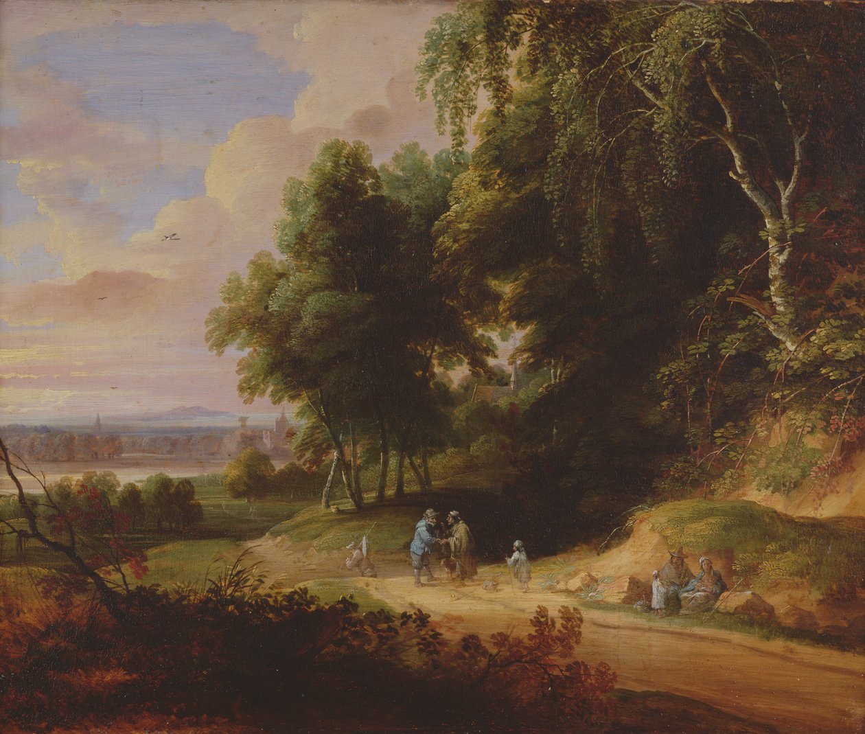 Táj cigányfigurákkal alkotó: David and Vadder Teniers