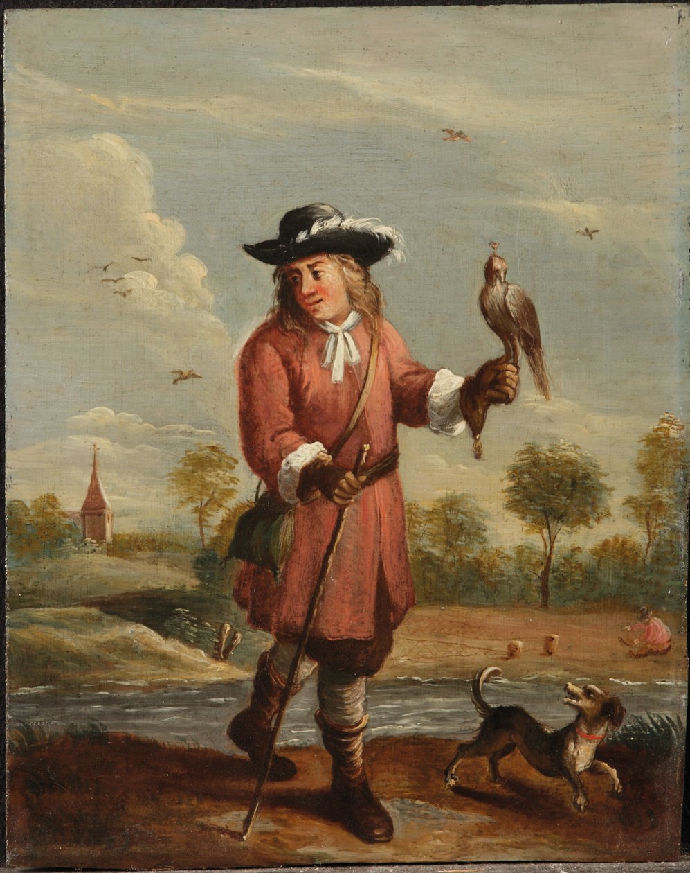 A négy elem allegóriája: levegő (olaj a panelen) alkotó: David the Younger (follower of) Teniers