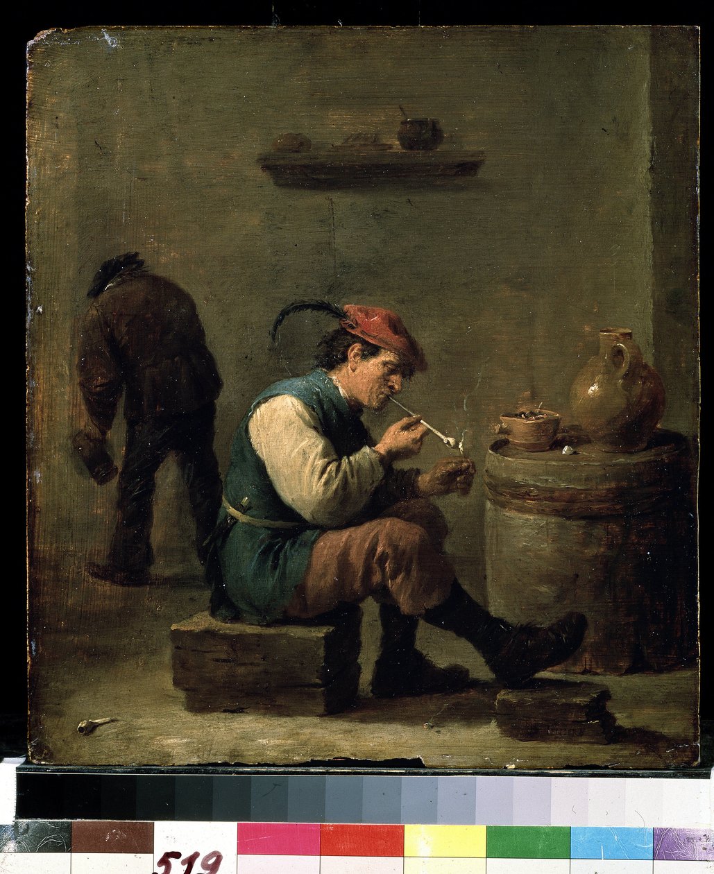Dohányzó, 1630 körül (olaj, fa) alkotó: David Teniers the Younger