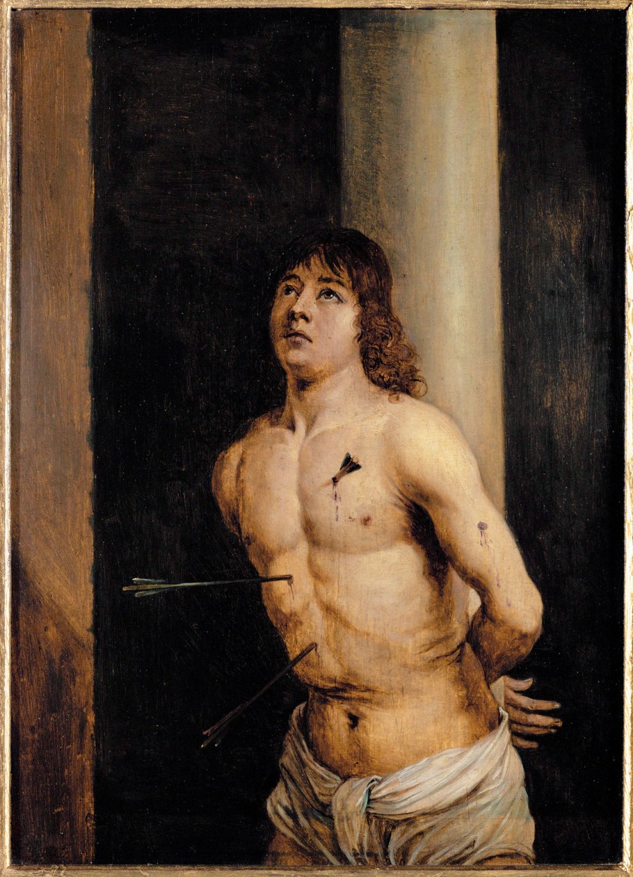 Antonello da Messina Szent Sebestyénjének másolata ... alkotó: David the Younger Teniers