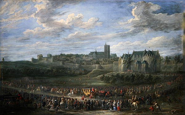 Egy hercegnő bejárata Brüsszelbe (olaj, vászon) alkotó: David Teniers the Younger